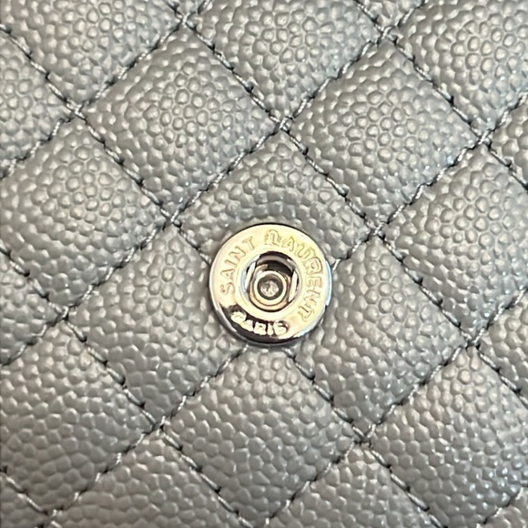 Saint Laurent YSL Triquilt Envelope Flap Leather Wallet - Picture 9 of 11